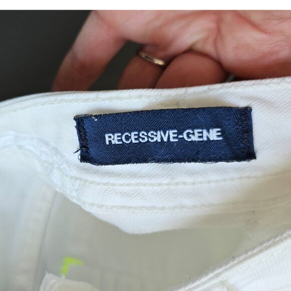Genetic Denim Recessive Gene White Skinny Jeans sz 27 - Picture 3 of 7